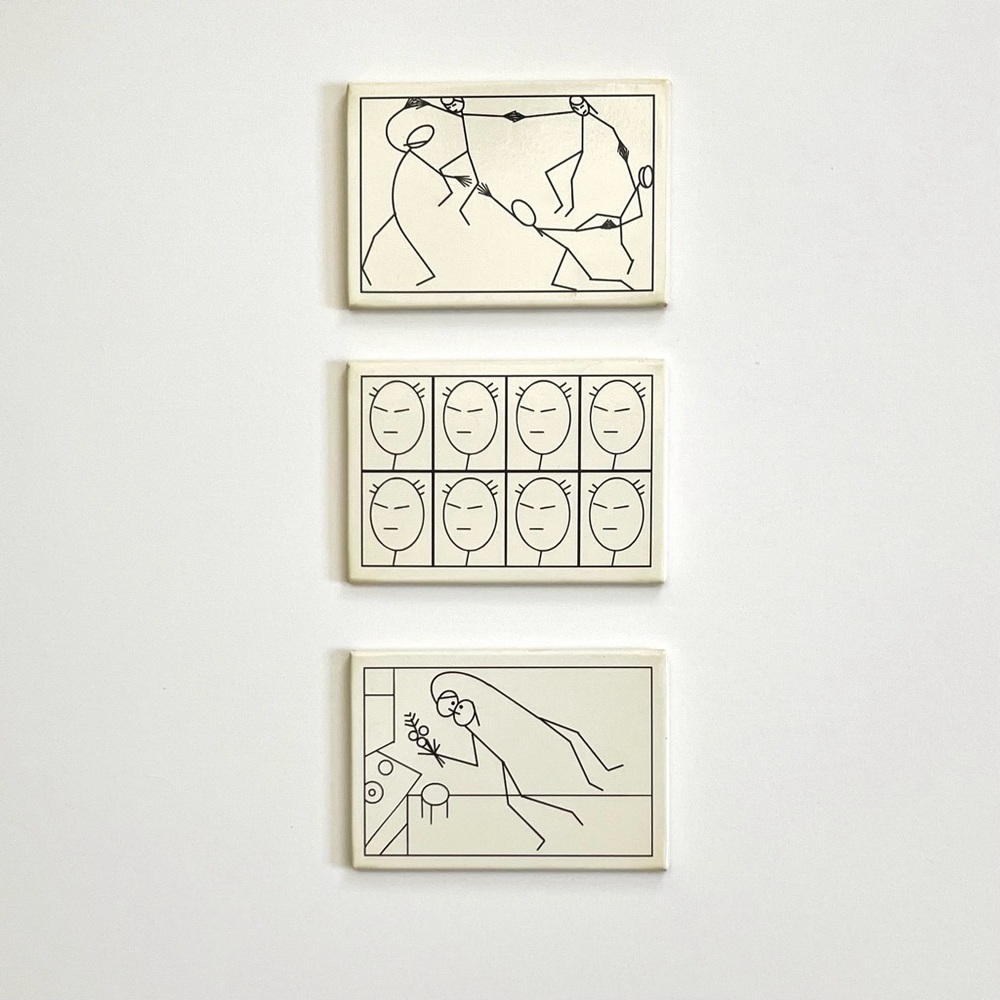 MOMA Jeffrey Metzner Stick Stuff Magnets - set of 3